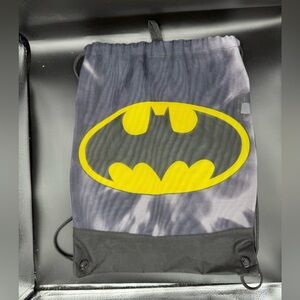 Batman DC Comics Drawstring Cinch Backpack Bag Mesh Tie Dye
